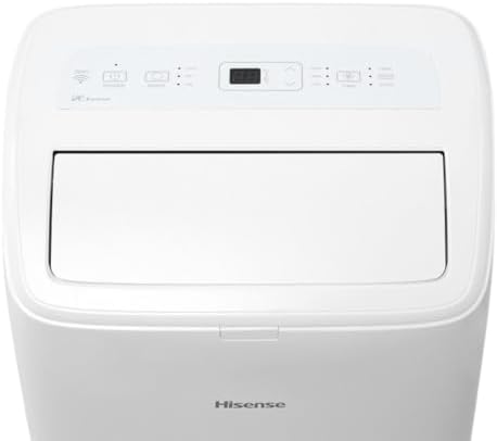 hisense 8,000 btu doe/sacc (10,000 ashrae) portable air, close-up detail