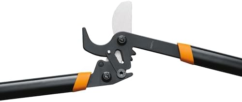 fiskars 25” powergear2 garden bypass loppers, 1.75" capacity, front angle view