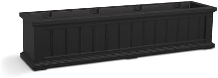 mayne cape cod 4ft window box - black, view 10
