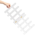 ganazono small wooden picket fence for christmas tree, side view