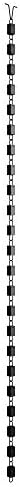 rain chains direct - square link rain chain, front angle view