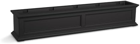 mayne fairview 60in self-watering rectangular window box planter, view 10