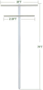 mrgarden 7-feet adjustable garden trellis set for raspberry, close-up detail