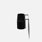 veradek demi series railing planter - round window, front angle view