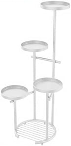 tosking tall 5-tier round metal corner plant stand, view 11