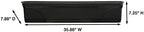 southern patio medallion windowsill platform garden planter, black, close-up detail