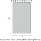 ryb home 2 panels outdoor curtains for patio, front angle view