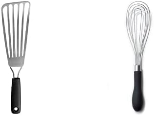 OXO Good Grips Stainless Steel Fish Turner and Flat Whisk Bundle
