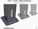 purple leaf louvered pergola 12' x 14' 94as, package contents