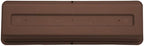 Bloem Dura Cotta Window Box Planter: 24" - Chocolate - with Tray, Weatherproof Resin Box, Removable Tray for Indoor & Outdoor Use, Gardening, 3 Gallon Capacity