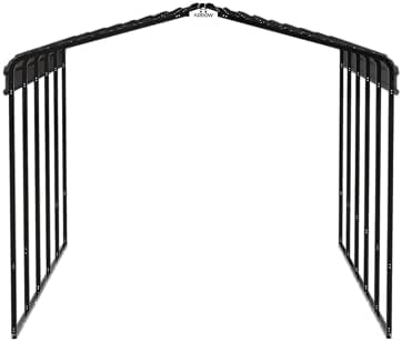 arrow carports galvanized steel carport, full-size metal carport, view 16