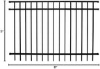 weatherables livingston aluminum fence kit – diy kit on a desk or shelf