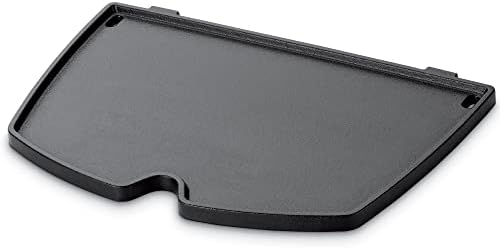 Weber® Q Griddle for Q 100/1000 Series | Porcelain‑Enameled Cast‑Iron Griddle, Superior Heat Retention, Easy‑Clean Surface, No‑Spill Rim, Grill Accessory