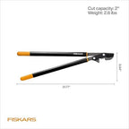 fiskars 32” powergear garden bypass loppers, tree trimmer on a desk or shelf
