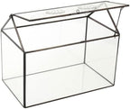 ncyp glass terrarium with lid and air holes, side view