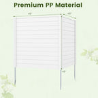 relax4life privacy fence screen, pvc decorative garden fence, close-up detail
