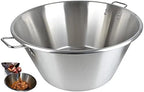 Cazo Para Carnitas Large 25 Inch x 13" Deep Braiser Birria Casserole Pot Stainless Steel - Superior Thickness