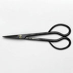 wazakura satsuki bonsai scissors 7in, japanese carbon steel, side view