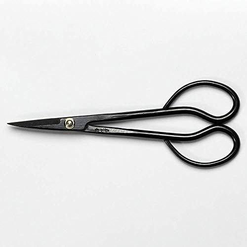 wazakura satsuki bonsai scissors 7in, japanese carbon steel, side view
