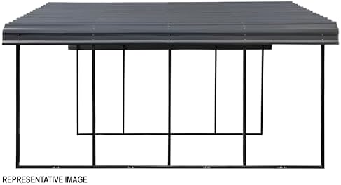 arrow carports galvanized steel carport, full-size metal carport, view 14