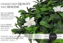 3rd street inn artificial greenery wall panels for, side view
