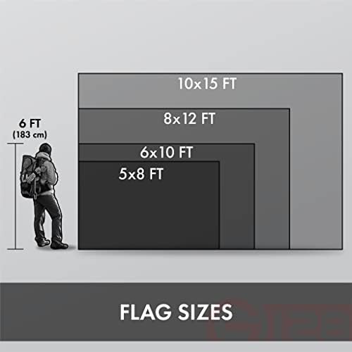 g128 american usa flag | 6x10 ft |, front angle view