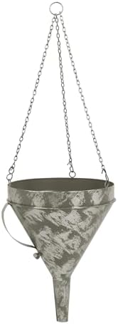 gocraft hanging planters, set of 2, quirky funnel, close-up detail