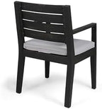 gdfstudio great deal furniture outdoor acacia wood dining, front angle view