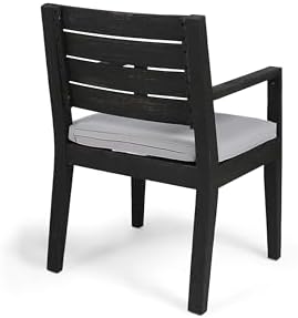 gdfstudio great deal furniture outdoor acacia wood dining, front angle view