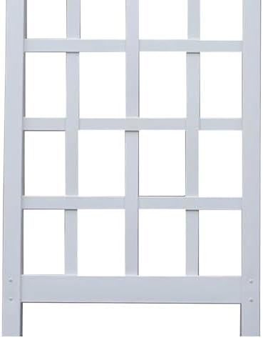 dura-trel cambridge wall mounted garden vinyl trellis, 28" on a desk or shelf
