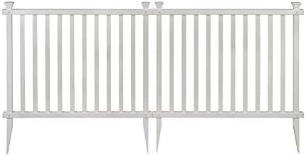 zippity baskenridge picket fence panels, white vinyl diy on a desk or shelf