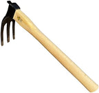 14 inch japanese hand tiller/rake for garden, 3-tines, main product view