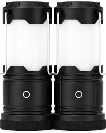 MalloMe LED Camping Lantern, Battery Powered Lanterns for Power Outages, Portable Hanging Collapsible Camping Lights for Outdoor, Home, Emergency, Hurricane Lamp Survival Outage Light 1000 lumens