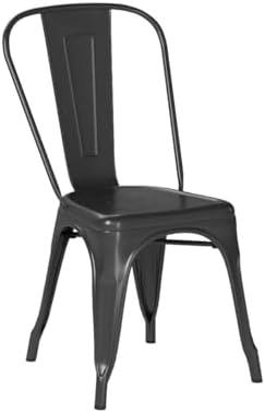 fdw metal dining chairs set of 2 patio showing dimensions
