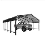 mnlr 20x20 ft heavy duty metal carport with, view 9