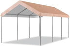 aoxun 10x20 ft heavy duty carport, adjustable height, view 9