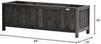 natrahedge (44" lx 15" w x 15" h, front angle view