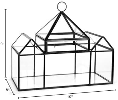 d'eco glass castle plant terrarium, centerpiece & wedding, view 10