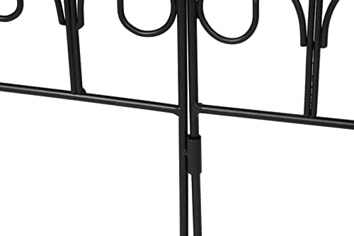 birdrock home 5pk ornate landscape edging fence for, front angle view