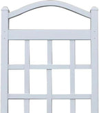 dura-trel cambridge wall mounted garden vinyl trellis, 28", package contents