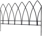 panacea 89523 gothic arch border fence, black, 15", package contents