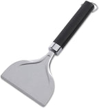 Weber® Griddle Scraper, Stainless Steel Griddle Tool | Non‑Slip Easy‑Grip Handle with Hang Loop for Efficient Grease & Grime Removal, Dishwasher Safe - Griddle Accessory