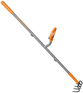 ergieshovel 54" ergonomic steel garden cultivator w/ d, side view