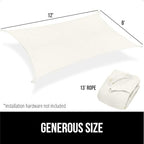 gorilla grip heavy duty sun shade sail for, view 9