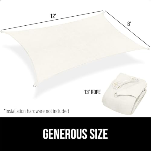 gorilla grip heavy duty sun shade sail for, view 9