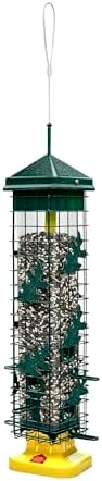 squirrel solution200 squirrel-proof bird feeder w/6 feeding ports, close-up detail