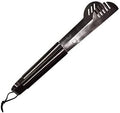 17" Long Handle Stainless Steel Grill Tongs with Locking Bracket - BBQ Grill Accessories