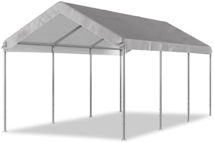 aoxun 10x20 ft heavy duty carport, adjustable height on a desk or shelf