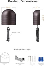 [12 pack] cloudy bay low voltage fence lights,12-24v, package contents