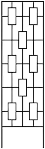 panacea black metal modern climbing plant garden trellis showing dimensions